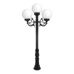 Poste de Luz Primavera Triplo Externo 200x88x30cm Alumínio - Incolustre 15501/3