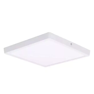Plafon de Sobrepor LED Quadrado 3000K 48W Bivolt 62x60x3,5cm Alumínio Branco – Nordecor 4085
