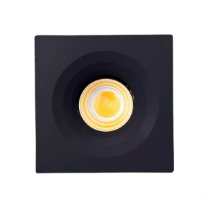 Spot de Embutir LED Elysa Quadrado 3000K 3W Bivolt 4,6×4,6×2,5cm Alumínio e PVC Preto – Nordecor 6007