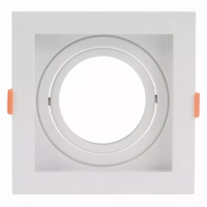 Spot de Embutir Flea Quadrado AR70 13x13x4,2cm Policarbonato Branco – Nordecor 6196