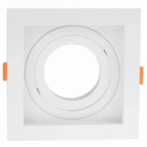 Spot de Embutir Flea Quadrado AR111 17x17x4,35cm Policarbonato Branco – Nordecor 6199
