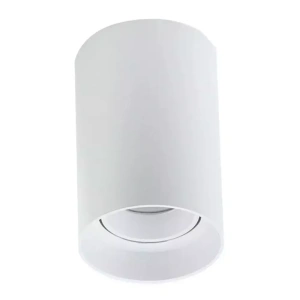 Spot de Sobrepor Loch Lamp Redondo Dicroica PAR16 Ø8x14cm Policarbonato Branco – Nordecor 6208