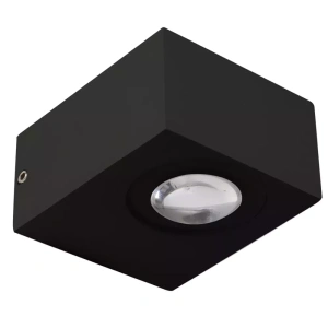 Arandela de Parede LED Foluí Retangular Facho Duplo Aberto Externo 3000K 6W Bivolt 5,3x7x8,3cm Alumínio Preto – Nordecor 2004