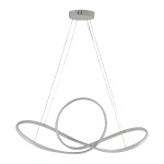 Pendente LED Wari 3000K 49W Bivolt Ø84x34cm Alumínio Branco - Nordecor 2079