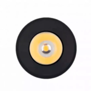Spot de Embutir LED Elysa Redondo Mini 3000K 1W Bivolt Ø3,1cm Alumínio e PVC Preto – Nordecor 6003