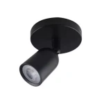 Spot de Sobrepor LED Basic Com Canopla 3000K 7W Bivolt 14,6x5,9x8,3cm Policarbonato Preto - Nordecor 6132