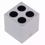 Spot de Sobrepor LED Powerus 4 Focos IRC 90 3000K 8W Bivolt 7,1x6,6x6,6cm Alumínio Branco - Nordecor 6385