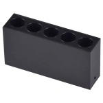 Spot de Sobrepor LED Powerus 5 Focos IRC 90 3000K 10W Bivolt 7x13,7x3,5cm Alumínio Preto - Nordecor 6390