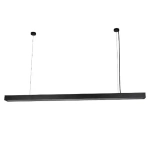 Pendente LED Otan Retangular 4000K 24W Bivolt 120x7x4cm Metal Preto - Nordecor 2643
