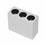 Spot de Sobrepor LED Powerus 3 Focos IRC 90 3000K 6W Bivolt 7x8,4x3,6cm Alumínio Branco - Nordecor 6399