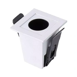 Spot de Embutir LED Powerus Quadrado IRC 90 3000K 2W Bivolt 4,5×4,5x5cm Alumínio Branco – Nordecor 6427