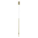 Pendente LED Nima 3000K 3W Bivolt 50xØ2,5cm Metal Dourado Fosco - Nordecor 2679