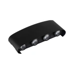 Arandela de Parede LED Yori Externo 3000K 8W Bivolt 7,6x20x4,5cm Alumínio Preto - Nordecor 2707