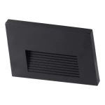 Balizador de Sobrepor LED Maja Retangular Externo 3000K 2W Bivolt 11,5x1,2x7,5cm Policarbonato Preto - Nordecor 2709