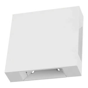 Arandela de Parede LED Niere Quadrado Facho Quádruplo Externo 3000K 16W Bivolt 12x12x3cm Policarbonato Branco – Nordecor 2661