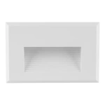 Balizador de Embutir LED Maja Retangular Externo 3000K 2W Bivolt 7,5x11,5cm Policarbonato Branco - Nordecor 2659