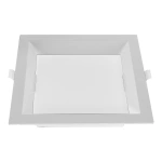 Painel Luminária de Embutir LED Kais Quadrado 6500K 12W Bivolt 17,6x17,6x4,3cm Policarbonato Branco - Nordecor 4190