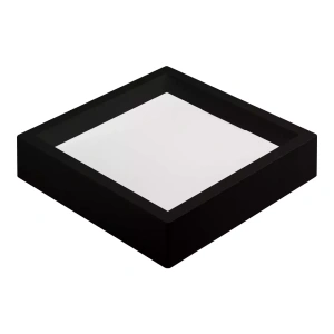 Plafon de Sobrepor LED Kais Quadrado 3000K 18W Bivolt 21x21x4,6cm Policarbonato Preto – Nordecor 4252