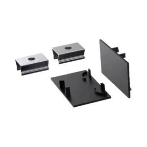 Acessório Kit Garras e Tampas Para Perfil Alumínio e Policarbonato Preto – Nordecor 4240