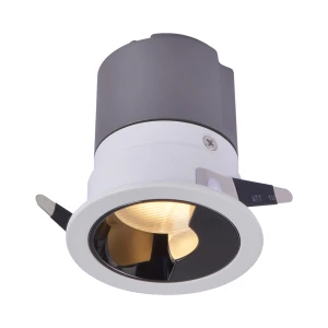 Spot de Embutir LED Zagle Wall Washer Redondo IRC >97 2700K 7W Bivolt Ø6,5x7,4cm Alumínio Branco - Nordecor 6446