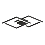 Plafon de Sobrepor LED Tuile Quadrado 4000K 14W Bivolt 60,5x42,5x5cm Alumínio - Incolustre Tuile P C