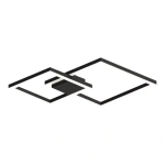 Plafon de Sobrepor LED Tuile 4000K 14W Bivolt 75x56,5x5cm Alumínio - Incolustre Tuile M C