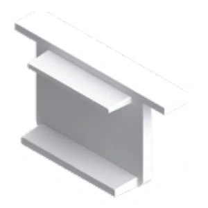 Acessório Slim Tampa Lateral Para Perfil de Embutir Plástico – Incolustre Tampa 02