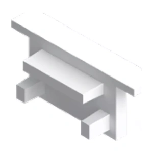 Acessório Mini Slim Tampa Lateral Para Perfil de Embutir Plástico – Incolustre Tampa 03
