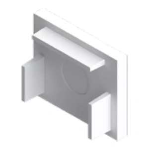 Acessório Mini Slim Tampa Lateral Para Perfil de Sobrepor Plástico – Incolustre Tampa 04