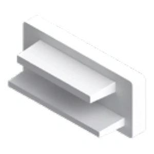 Acessório Mini Slim Tampa Lateral Para Perfil Semi-Embutido Plástico – Incolustre Tampa 05