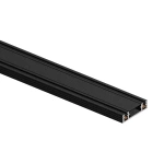 Trilho Eletrificado de Sobrepor Kay 200cm Alumínio, Cristal e PVC Preto - Nordecor 6565