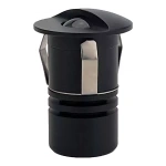 Balizador de Embutir LED Romi IRC 90 3000K 1W Bivolt 3,5xØ2,2cm Alumínio Preto - Nordecor 2840