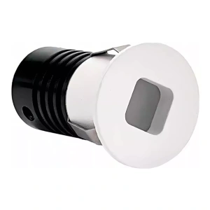 Spot de Embutir LED Domy Nam Redondo IRC 90 3000K 1W Bivolt 3,8xØ2,5cm Alumínio Branco – Nordecor 6524