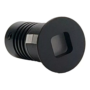 Spot de Embutir LED Domy Nam Redondo IRC 90 3000K 1W Bivolt 3,8xØ2,5cm Alumínio Preto – Nordecor 6525