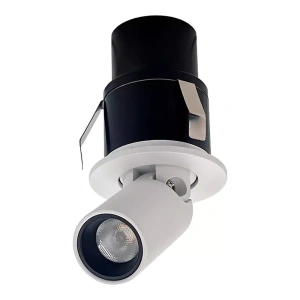 Spot de Embutir LED Mali Redondo IRC 90 3000K 3W Bivolt 5xØ2,2cm Alumínio Branco – Nordecor 6544