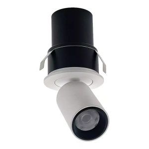 Spot de Embutir LED Mali Redondo IRC 90 3000K 5W Bivolt 8,3xØ3,3cm Alumínio Branco – Nordecor 6546