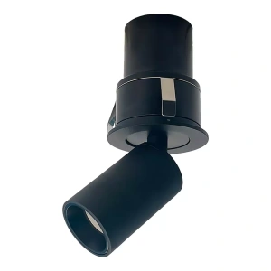 Spot de Embutir LED Mali Redondo IRC 90 3000K 5W Bivolt 8,3xØ3,3cm Alumínio Preto – Nordecor 6547