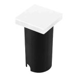 Embutido de Solo Chão LED Siva Quadrado Externo 3000K 1W Bivolt 8,5x5x5cm Policarbonato Branco - Nordecor 6581