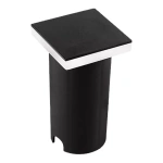 Embutido de Solo Chão LED Siva Quadrado Externo 3000K 1W Bivolt 8,5x5x5cm Policarbonato Preto - Nordecor 6582