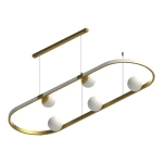 Pendente LED Elo 3000K 14W Bivolt 10x120x40cm Alumínio e Vidro - Incolustre ELO 120/5B A