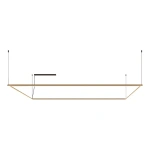 Pendente LED Risk 9035023041 Retangular 4000k 108W Bivolt 200x100cm Alumínio e Policarbonato - Bella Italia PE14317