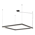 Pendente LED Squadra 9047020320 Quadrado 3000K 92W 110V 5,5x108x108cm Metal e Acrílico - Bella Italia PE8703 - 110