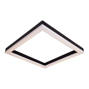 Plafon de Sobrepor LED Squadra 9047000330 Quadrado 3000K 80W 220V 108x108x5,5cm Metal e Acrílico – Bella Italia PL8703 – 220